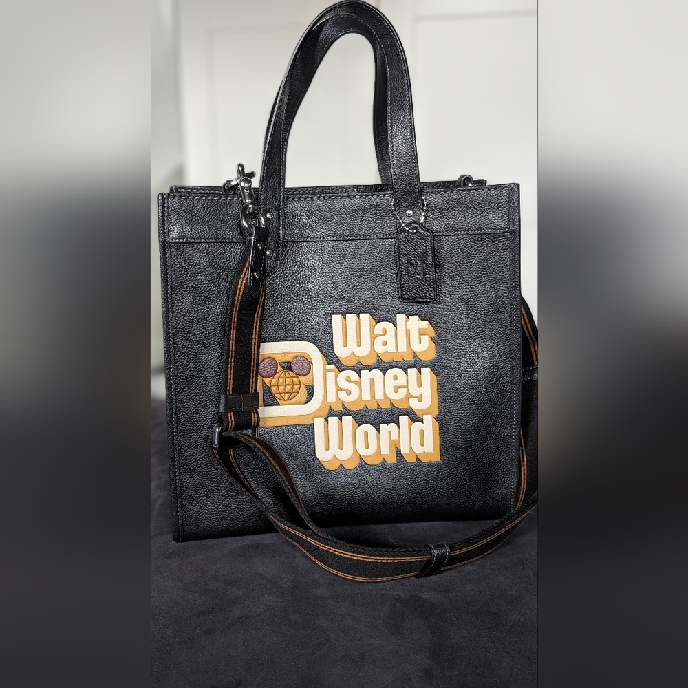 Coach x Disney Walt Disney world motif field tote